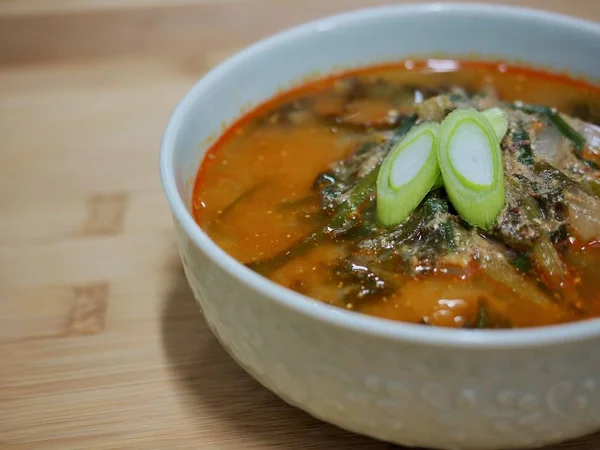 Корейская Еда Суп Лоуча Чуо Тан — стоковое фото
