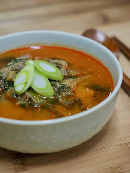 Comida Coreana Sopa Loach Chueo Tang — Fotografia de Stock