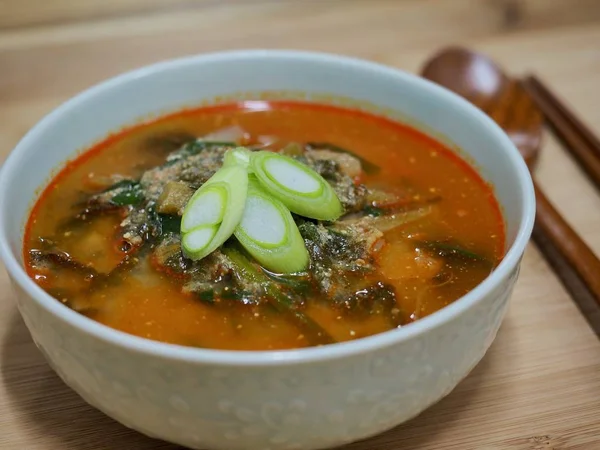 Comida Coreana Sopa Loach Chueo Tang — Fotografia de Stock