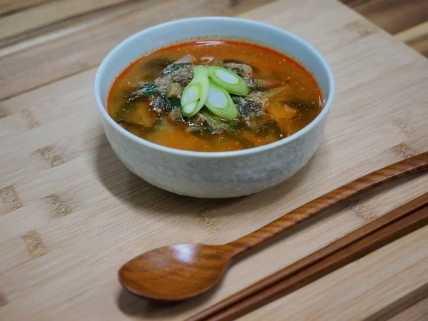 Корейська Кухня Лоуч Суп Chueo Тан — стокове фото