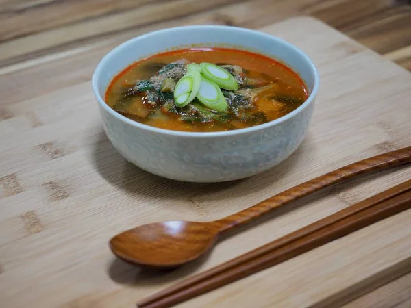 Comida Coreana Sopa Loach Chueo Tang — Fotografia de Stock