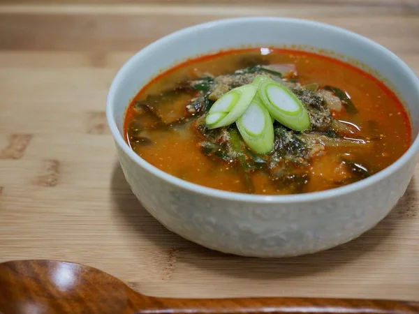 Comida Coreana Sopa Loach Chueo Tang — Fotografia de Stock