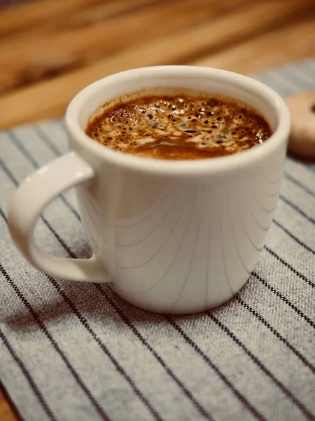 Espresso Espresso Kahve Fincanı Krema Kahve Kreması — Stok fotoğraf