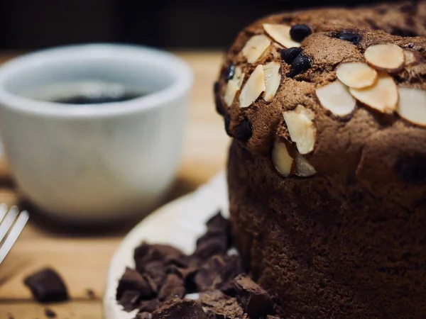 Muffins Castanhos Chocolate Café — Fotografia de Stock