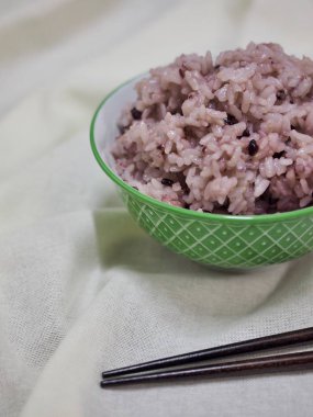 Asya gıda siyah pirinç