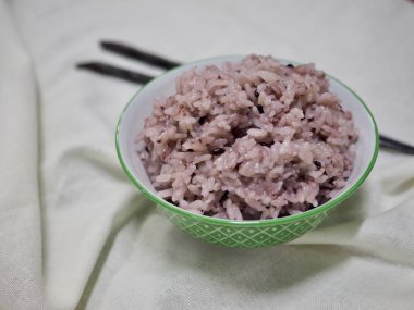 Asya gıda siyah pirinç