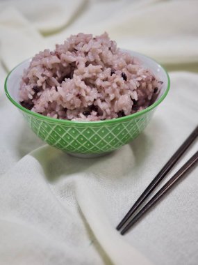 Asya gıda siyah pirinç