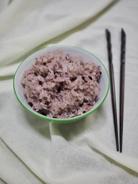 Азіатський Харчової Чорний Рис — стокове фото