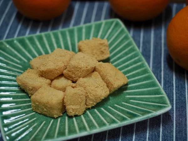 Comida Tradicional Coreana Injeolmi Bolo Arroz — Fotografia de Stock