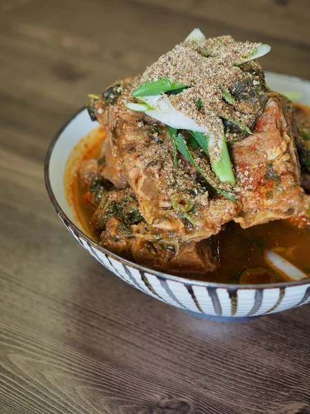 Koreaanse Foodribhangoversoup Gamja Tang — Stockfoto