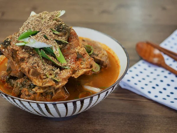 Koreaanse Foodribhangoversoup Gamja Tang — Stockfoto