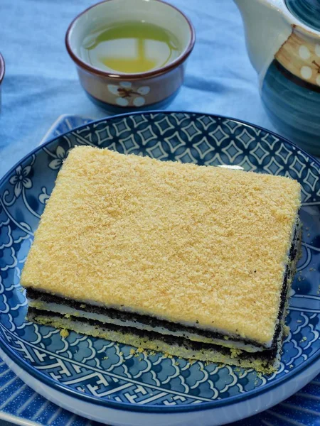 Korean traditional food yellow steamed rice cake