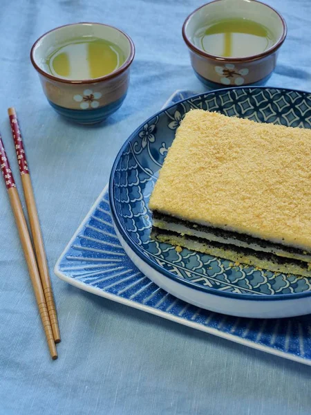 Koreanisches Traditionelles Essen Gelb Gedämpfter Reiskuchen — Stockfoto