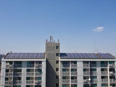 Güneş panelleri ile Güney Kore daire