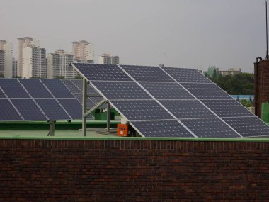 Evin çatı güneş paneli Kore ile