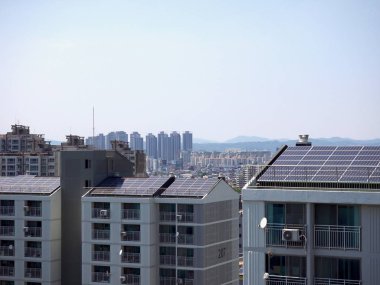 Güneş panelleri ile Güney Kore daire