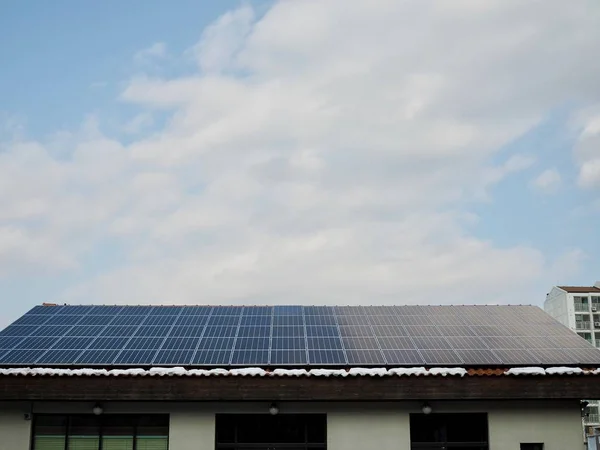 Wohnung Südkorea Mit Sonnenkollektoren — Stockfoto