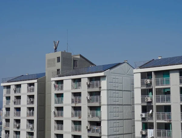 Appartement Corée Sud Avec Panneaux Solaires — Photo