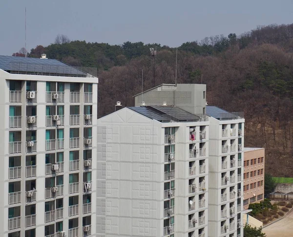 Appartement Corée Sud Avec Panneaux Solaires — Photo