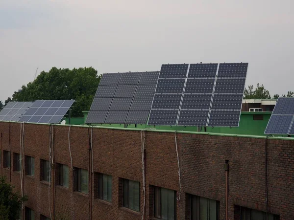 House Roof Solar Panel Korea — Stock Photo, Image