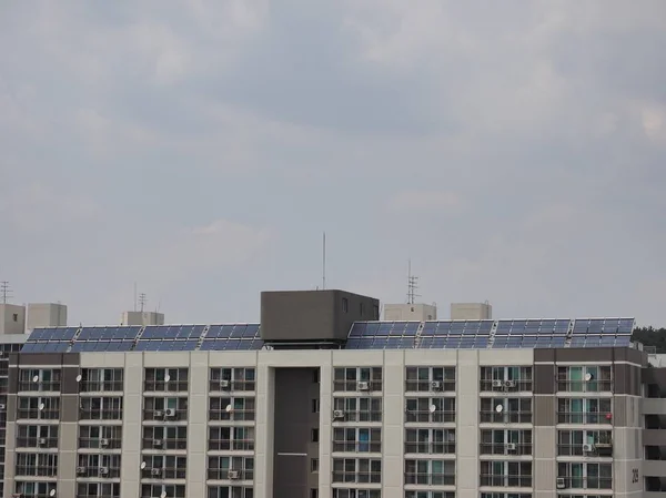 Appartement Corée Sud Avec Panneaux Solaires — Photo