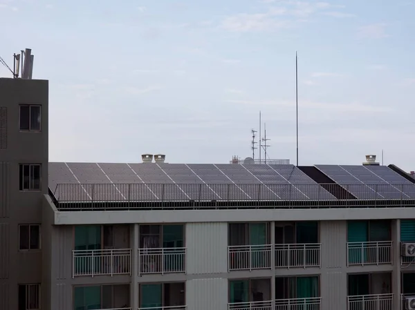 Lägenhet Sydkorea Med Solpaneler — Stockfoto