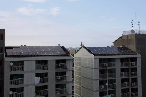 Appartement Corée Sud Avec Panneaux Solaires — Photo