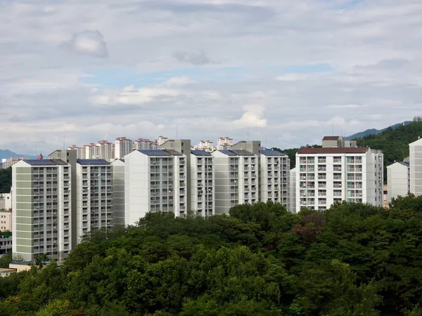 Appartement Corée Sud Avec Panneaux Solaires — Photo