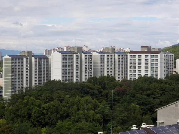 Appartement Corée Sud Avec Panneaux Solaires — Photo