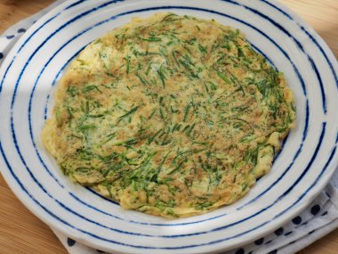 Asya gıda Chives yumurta Gözleme