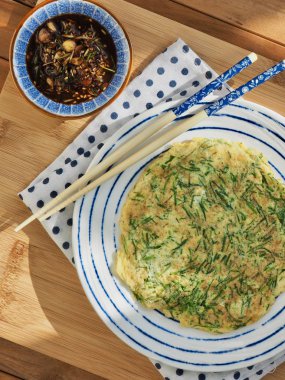 Asya gıda Chives yumurta Gözleme