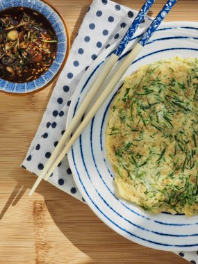 Asya gıda Chives yumurta Gözleme