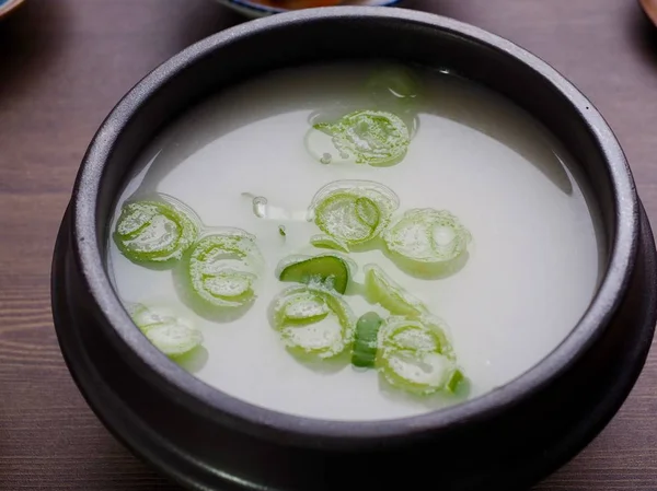 Sopa Hueso Pierna Res Comida Coreana —  Fotos de Stock