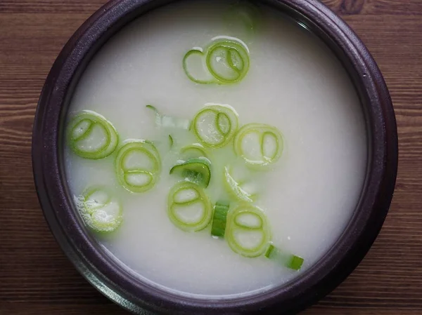 Korean food beef leg bone soup