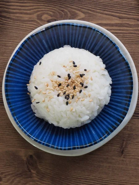 Beyaz Pirinç Ispanak Turşu Turp — Stok fotoğraf
