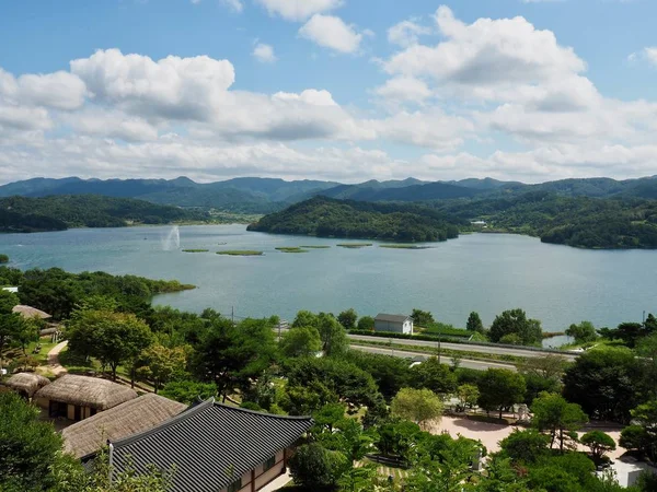 Landschap Van Daecheong Lake Cheongju City South Korea — Stockfoto