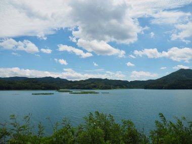 Sahne Daecheong göl Cheongju City, Güney Kore