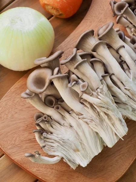 Champiñones Verduras Zanahorias Cebollas —  Fotos de Stock