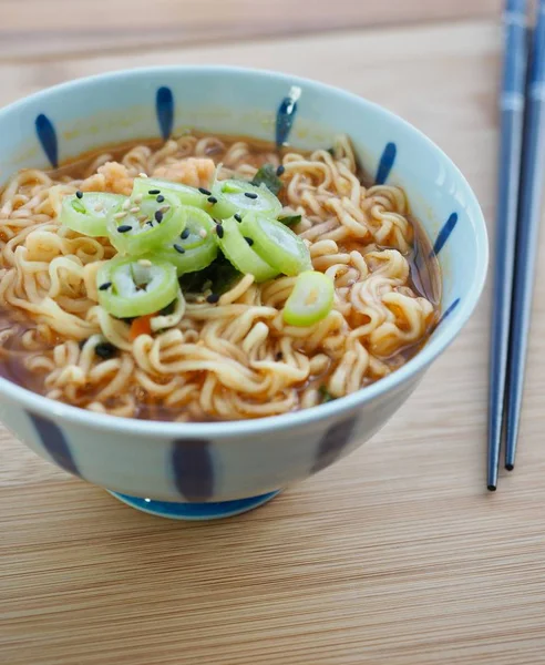 Asiatico Cibo Ramen Instant Ramen — Foto Stock