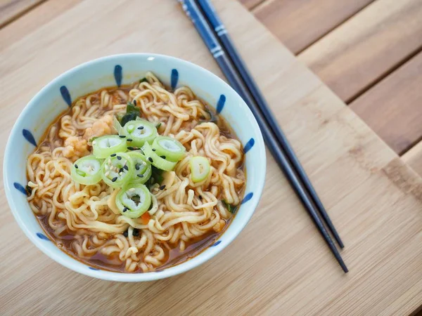 Kuchnia Azjatycka Ramen Instant Ramen — Zdjęcie stockowe