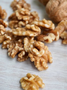 Beyaz arka plan ile ceviz