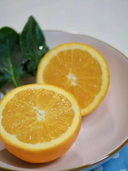 Naranja Espinacas Tazón Cerámica — Foto de Stock