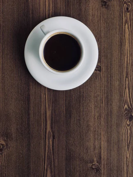 Holzbrett Hintergrund Mit Kaffee — Stockfoto