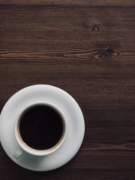 Holzbrett Hintergrund Mit Kaffee — Stockfoto