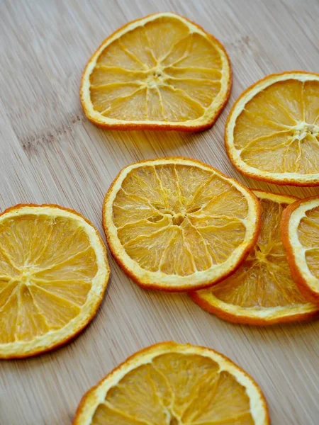 Podłoże Drewniane Deska Suszonych Pomarańczowy — Zdjęcie stockowe