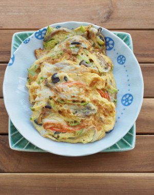 Korece tarzı yumurta mantar krep