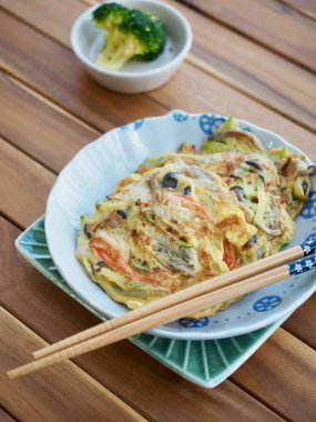 Korece tarzı yumurta mantar krep