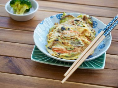 Korece tarzı yumurta mantar krep