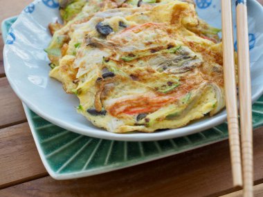 Korece tarzı yumurta mantar krep