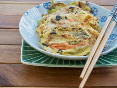 Korece tarzı yumurta mantar krep